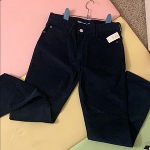 Brand new! GAP Corduroy husky size 14 navy pants